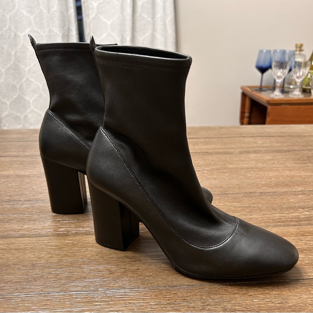 COACH Giana‎ Black Leather Stretch Bootie G2827 Size 9.5B - Picture 2 of 16